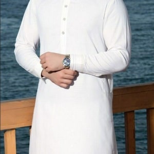 White Kurta Pajama For men, Traditional Kurta Pajama For Men, Comfortable Festival Kurta Pajama For Men, Indian Handmade Men Solid Kurta,