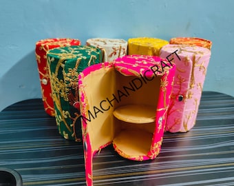 Embroidery Work Bangle Box, Earings, Watch, Ring, Pin, Bagle And Other Jewellery Box Return Gift.