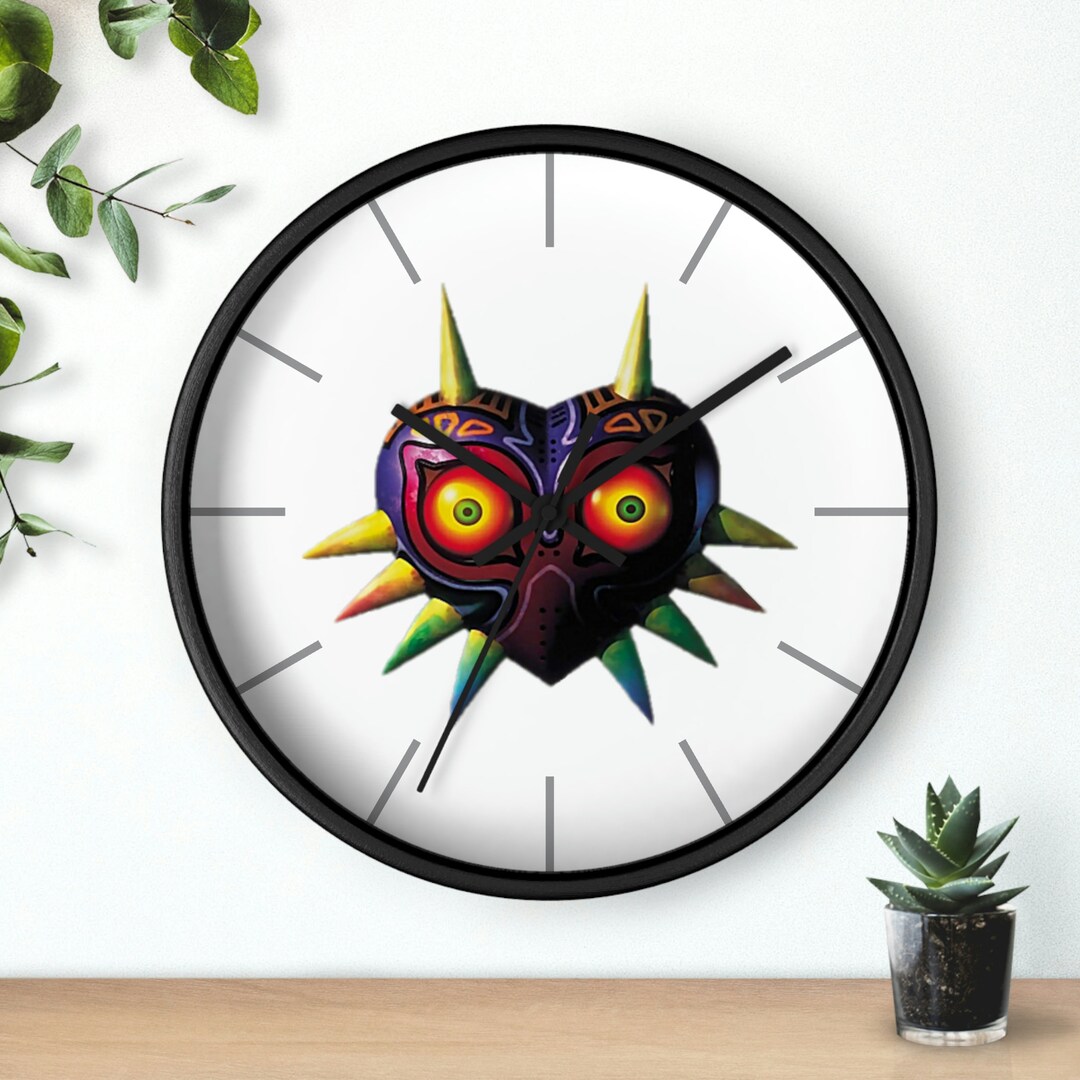 Legend of Zelda Wall Clock Majora's Mask Clock Fandom Etsy