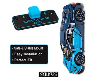 Bugatti Chiron 42083 - Wall mount for LEGO • Wall Hook • Wall Hanging • Display Solution