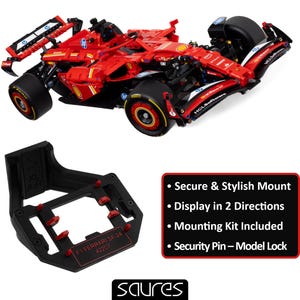 F1 Ferrari SF-24 - 42207 • Wall Mount for LEGO Technic • Professional Wall Display • Secure Solution