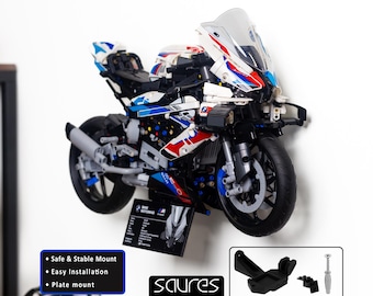 BMW M 1000 RR - 42130 - Wall mount for LEGO set motorcycle • Two-position mounting adapter - easy assembly
