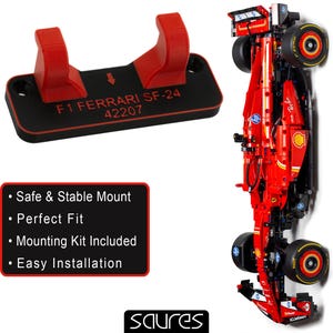 F1 Ferrari SF-24 - 42207 • Wall Mount for LEGO Technic Formula 1 • Lego Display • Car Holder