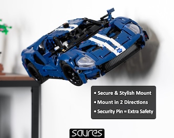 Ford GT 42154 - Uchwyt ścienny do klocków LEGO • Zawieszenie ścienne • Rozwiązanie ekspozycyjne