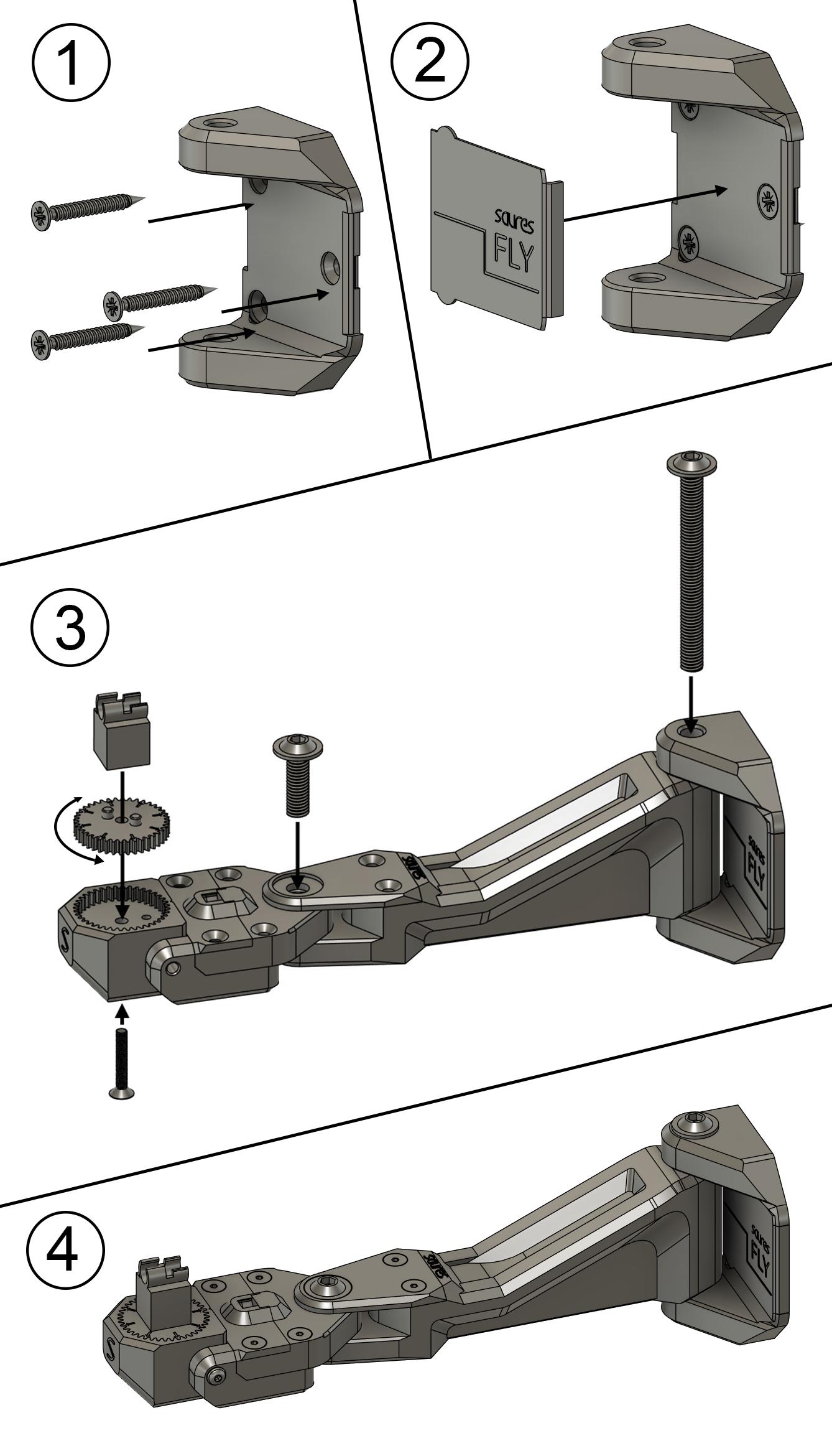 Concorde 10318 Adjustable Wall Mount – Display Solution for LEGO