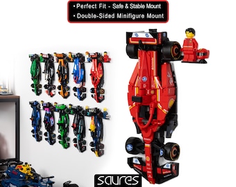 1x Wall Mount for LEGO SPEED CHAMPIONS F1 - 8 stud • Wall Hanging • Display Solution