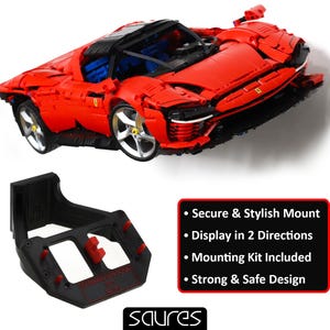 Ferrari Daytona SP3 - 42143 • Wandmontage voor LEGO • Professionele wanddisplay • Veilige oplossing