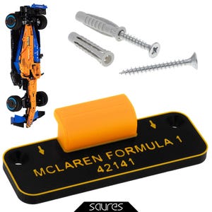 McLaren FORMULA 42141 • Wall mount for LEGO set • Version 2 - Front down installation  • Easy assembly