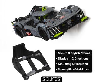 Peugeot 9X8 24H Le Mans - 42156 • Supporto da parete per LEGO Technic • Esposizione Lego • Supporto per auto