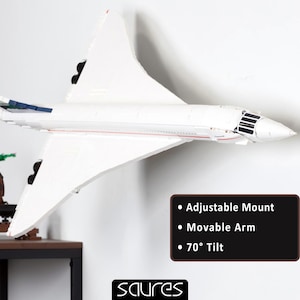 Concorde 10318 Adjustable Wall Mount – Display Solution for LEGO Concorde • Wall Hanging Holder