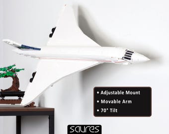 Concorde 10318 Adjustable Wall Mount – Display Solution for LEGO Concorde • Wall Hanging Holder