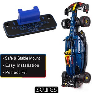 F1 Orakel Red Bull Racing RB20 - 42206 • Wandhalterung für LEGO Technik • Lego Display • Autohalterung