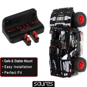 AUDI RS Q e-tron - 42160 - Wall mount for LEGO • Wall Hook • Wall Hanging • Display Solution
