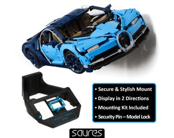 Bugatti Chiron - 42083 • Wall mount to display LEGO • Professional Wall Display • Secure Solution