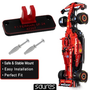 F1 Ferrari SF-24 - 42207 • Wall Mount for LEGO Technic Formula 1 • Lego Display • Car Holder