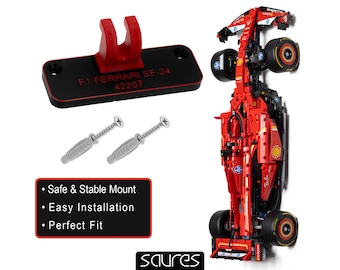 F1 Ferrari SF-24 - 42207 • Muurbevestiging voor LEGO Technic Formula 1 • Lego display • Autohouder
