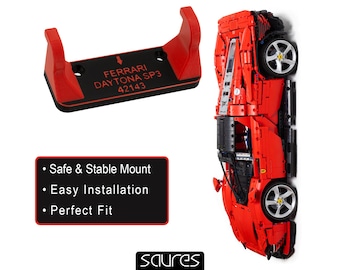 Ferrari Daytona SP3 - 42143 - Wall mount for LEGO • Wall Hook • Wall Hanging • Display Solution