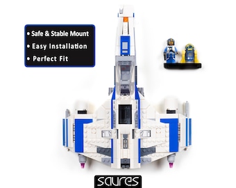E-Wing 75364 - Star Wars - Wandmontage voor LEGO • Muurhaak • Muurhanger • Display-oplossing