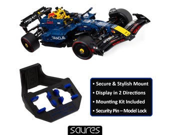 F1 Oracle Red Bull Racing RB20 - 42206 • Wall Mount for LEGO Technic • Professional Wall Display • Secure Solution