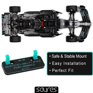 MERCEDES AMG F1 W14 E - 42171 • Soporte de pared para LEGO Technic Fórmula 1 • Expositor Lego • Soporte para coche