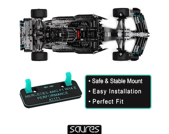 MERCEDES AMG F1 W14 E - 42171 • Wall Mount for LEGO Technic Formula 1 • Lego Display • Car Holder