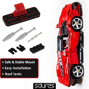 Ferrari Daytona SP3 - 42143 - Wall mount for LEGO • Wall Hook • Wall Hanging • Display Solution