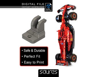 STL File - F1 Ferrari SF-24 (42207) • Wall Mount for F1 LEGO Technic • Safe & Durable • Easy to Print • Perfect Fit