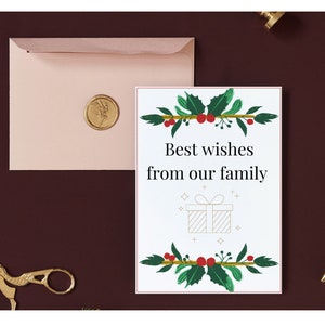 Carte de vœux de Noël
