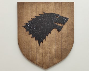 GOT Wood Shield - Shield - Game of Thrones - A Song of Ice and Fire - ASOIAF - Stark, Lannister, Baratheon, Targaryen, Greyjoy