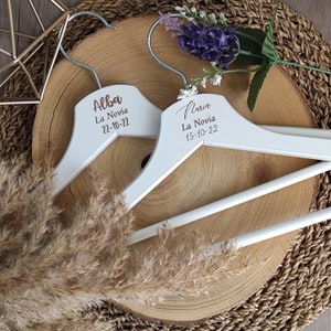 Grucce personalizzate per Matrimoni, Battesimi - Comunioni, Eventi - Gruccia personalizzata per matrimonio - Gruccia in legno incisa