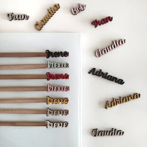 Personalized wooden pencils with name image 2