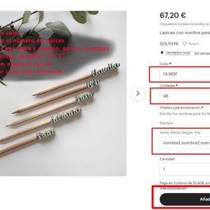 Personalized wooden pencils with name image 9