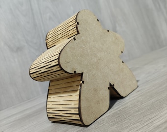 Meeple géant en bois - Jeu de société - décoration jeu de société - salle de jeux