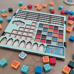 AZUL Player Board Overlay Template - AZUL Player Board - Board Game - Tray
