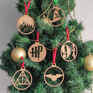 Harry Potter Fawkes Rose Gold Pendant Christmas Tree Ornament