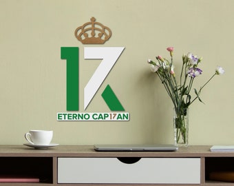 Joaquín Sánchez - Tribute - Eternal Captain - Real Betis balompié - Soccer - Betis - Wall decoration - Home decoration