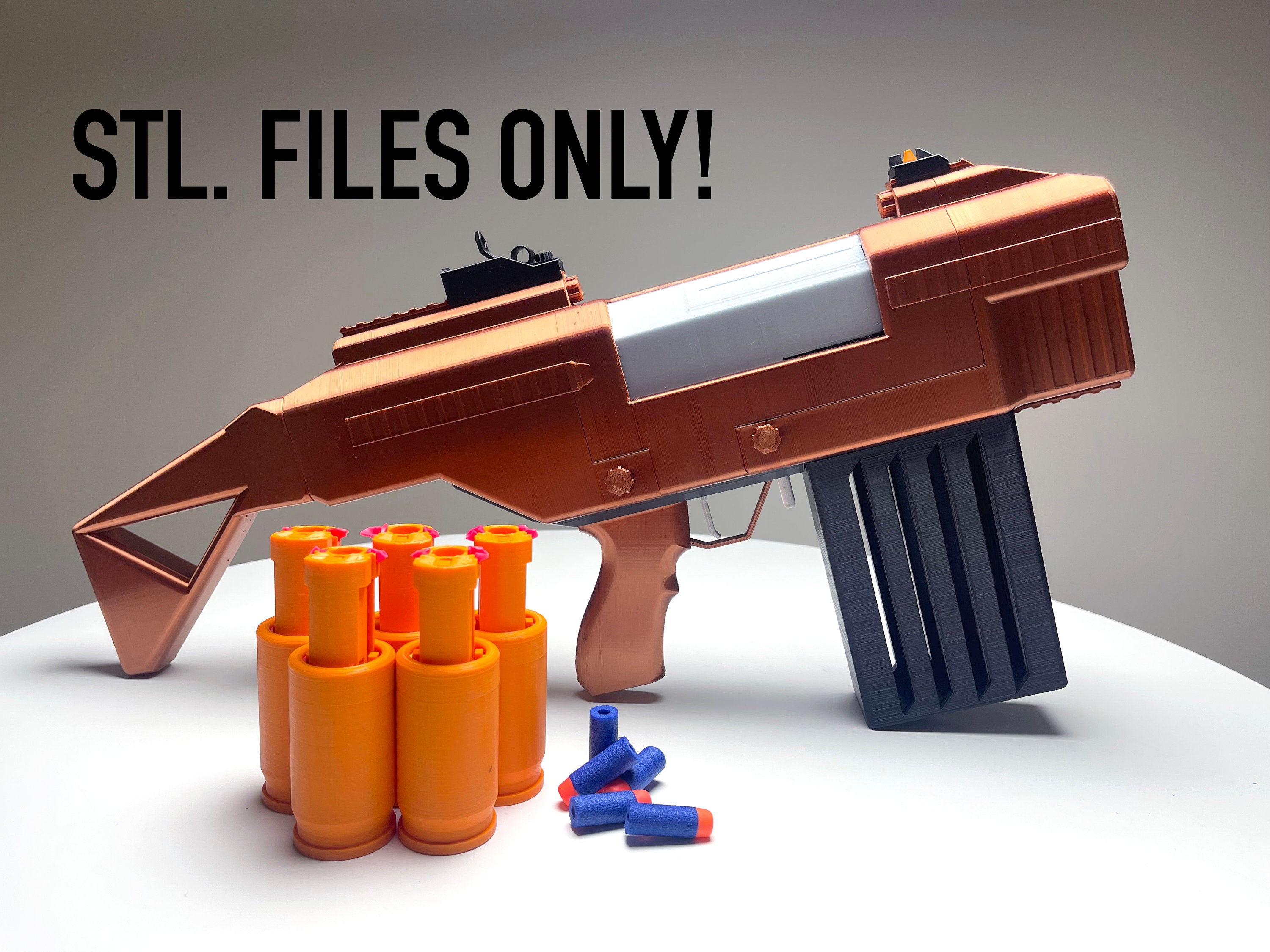 STL file Simple Nerf Gun for Rival Ammunition 🔫・3D printable model to  download・Cults