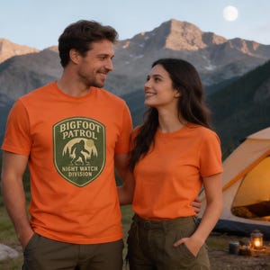 Bigfoot Patrol T-Shirt, Night Watch Division, Funny Ranger Gift
