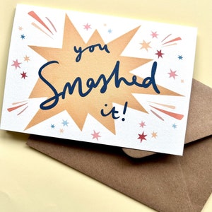 You smashed it! Congratulations Card Exam Results | Well done! | You did it! |