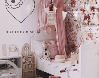 4mm, handmade dollhouse, boho, nursery decor, girl birthday gift, mouse house, digital file