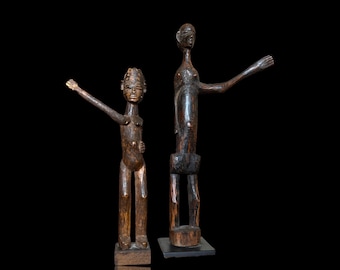 ブルキナファソ ロビ族 バテバ 木製 置物 RESERVED -An old Bateba figure from the Lobi tribe, West Africa