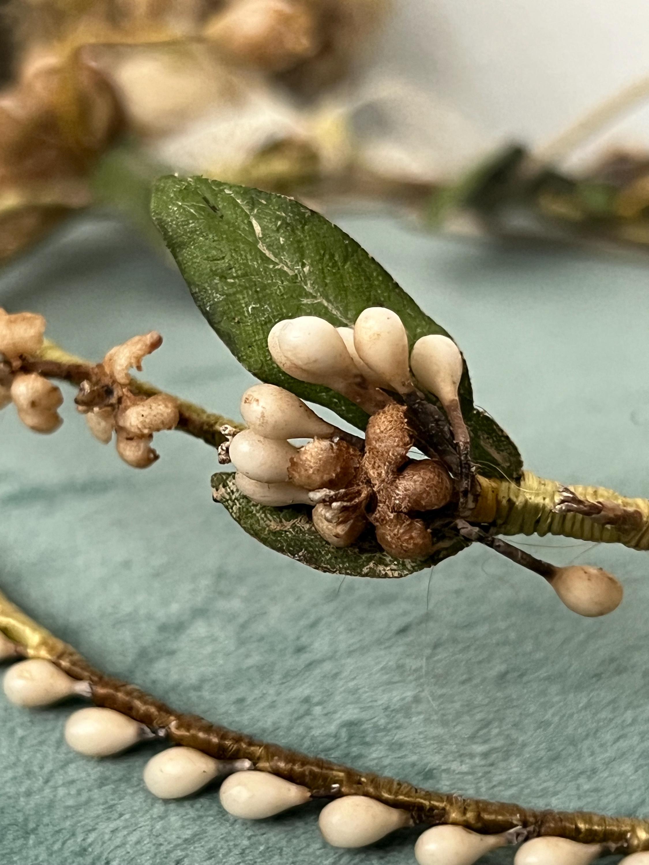 Couronne de Fleurs en Cire, années 1900 Mariage