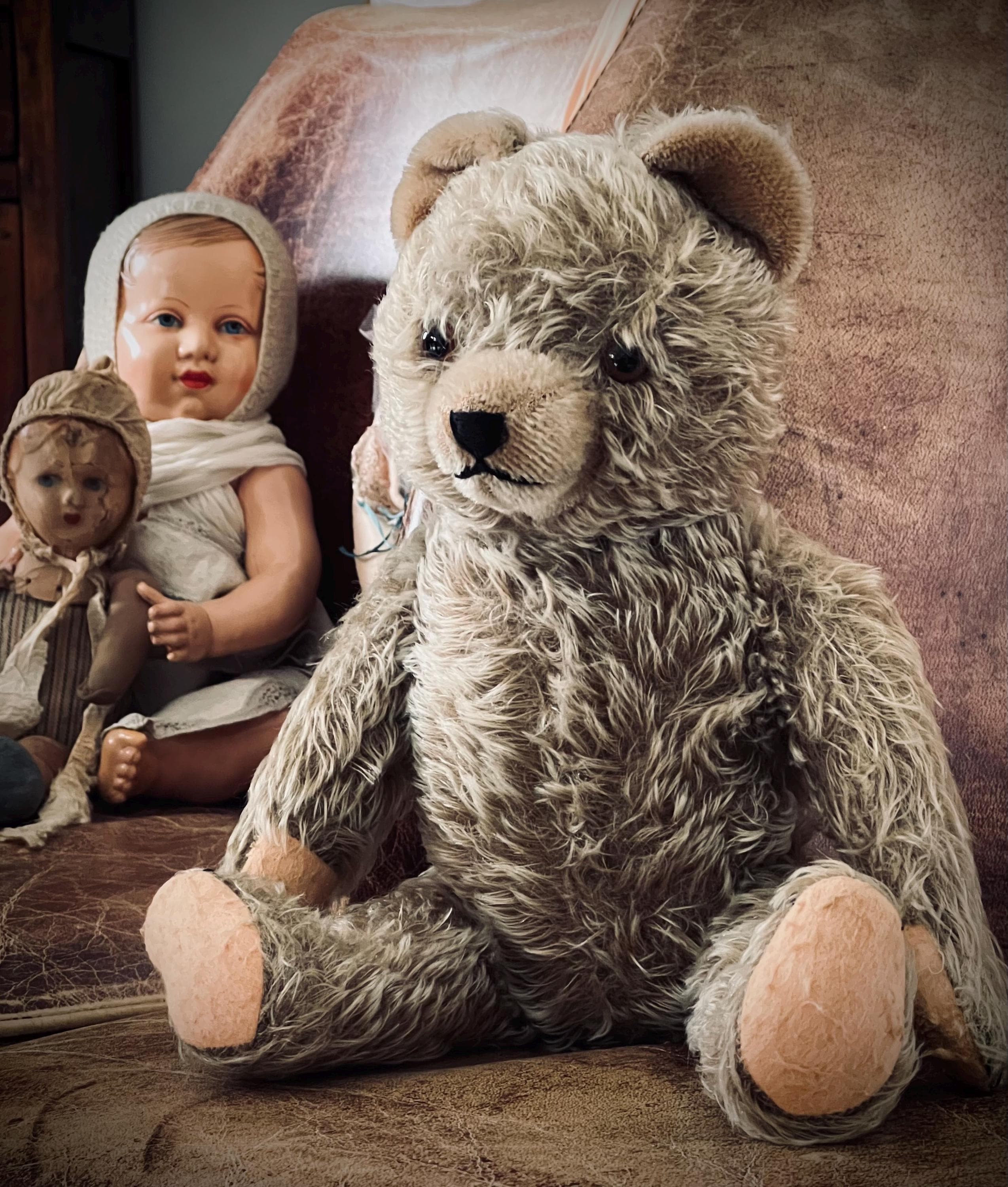 OURS EN PELUCHE articulé Pintel ancien vintage 60cm EUR 55,00 - FR