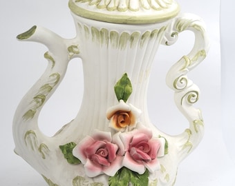 Vaso In Porcellana Rosa Collezione Kyoto 17x23 Cm - Henriette Fatto A Mano