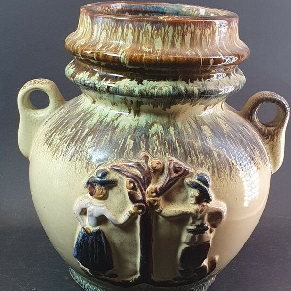 Antike Jugendstil Keramik Vase Blumen Blumenvase um 1920