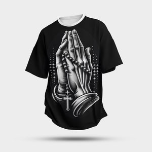 Praying Handsポスター　tatoo studio yamada tattoo studio yamada PRAYING HANDS TEE（Midnight - 🙏 Added