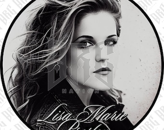 Lisa Marie Presley PNG | Lisa Marie Presley Sublimation Design | Hand Drawn Lisa Marie Presley Illustration PNG | Digital