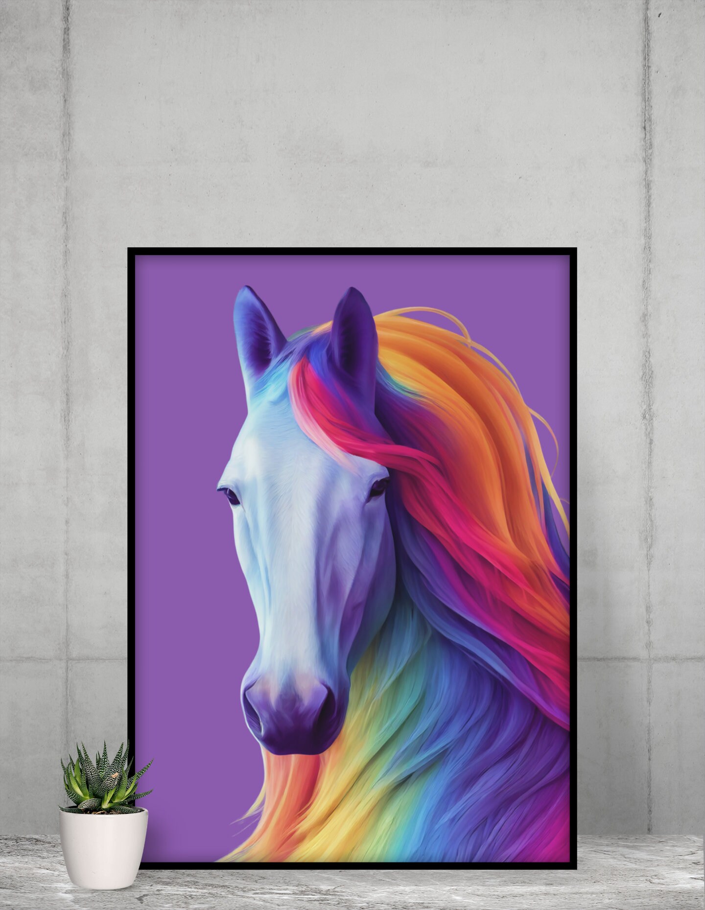 Colorful Horse PNG Hand Drawn Horse Sublimation Western Etsy Australia