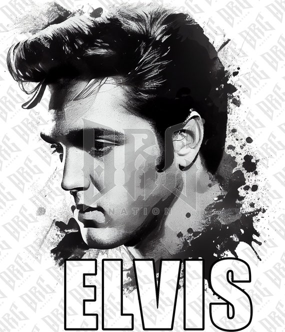 Elvis Presley PNG | Elvis Presley Sublimation Design | Hand Drawn Elvis Presley Illustration PNG | Digital