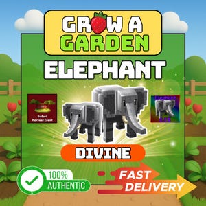 Elephant | Divine | 1PC | Grow a Garden | Fast Delivery Pet Trade Gift Grow Garden | Easy Gift Trade | GaG | READ THE DESCRIPTION